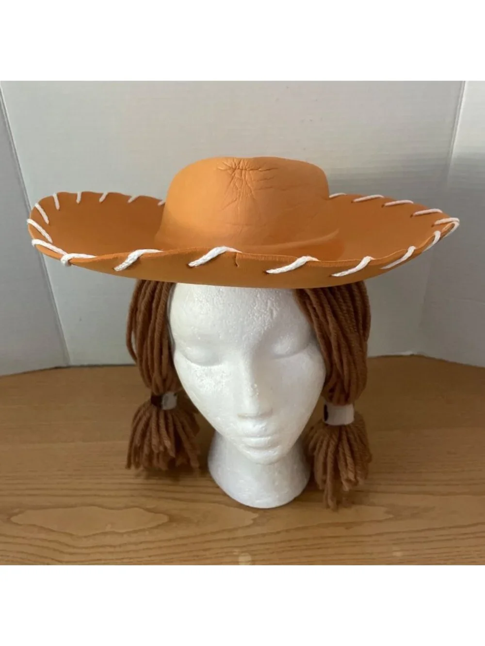 Rubies Yarn Babies Cowgirl Halloween Costume Sm 3-4 Yrs Hat Yarn Hair Dress Belt